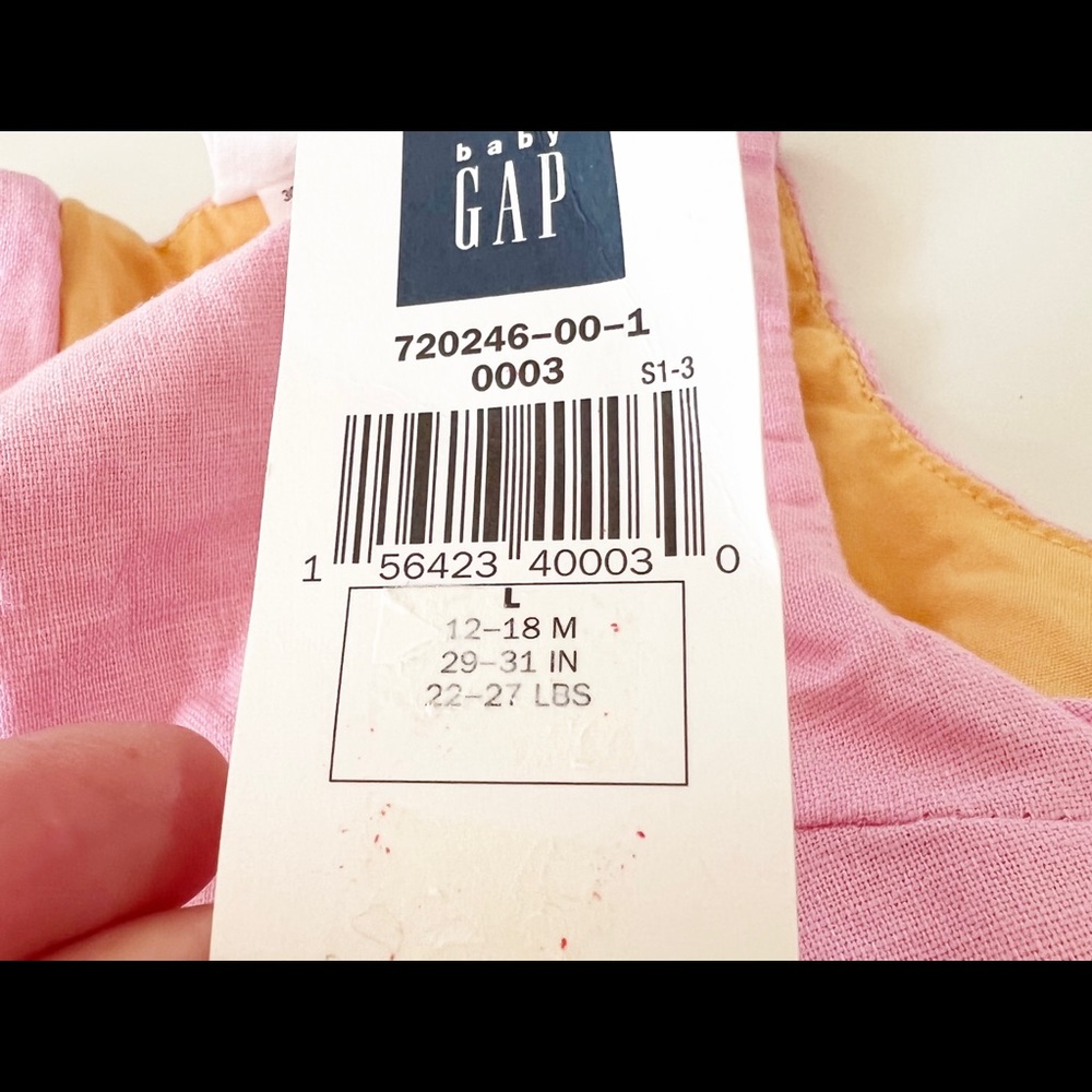 GAP Girl’s New Pastel Pink & Yellow Floral Dress NWT - Picture 14 of 16